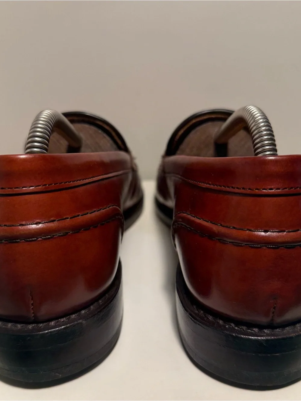 Allen Edmonds Randolph 2.0 Chili Brown Leather Penny Loafers Men’s Size 9 Museum